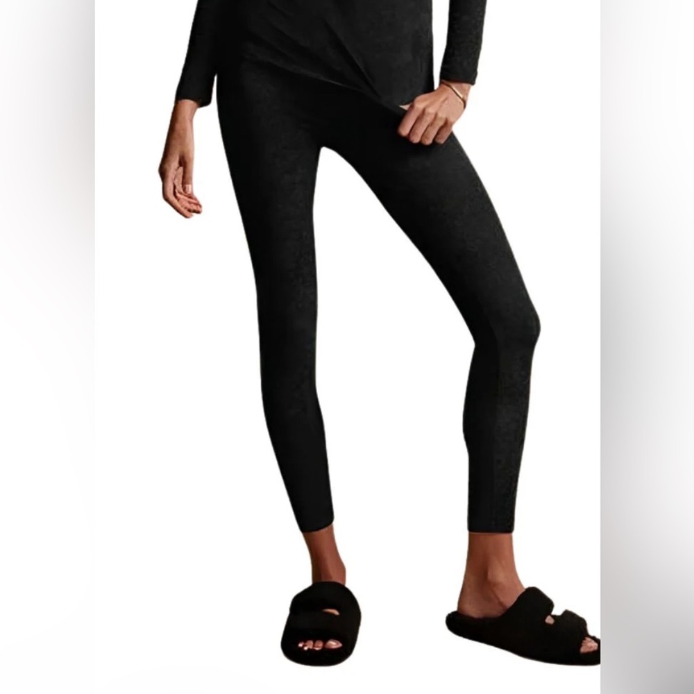 James Perse Balck Velvet Legging Size 2